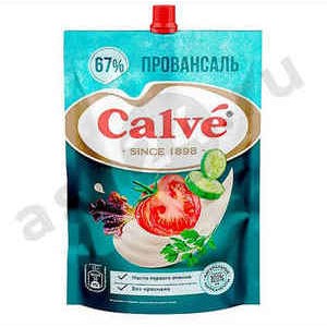 Бакалея Майонез CALVE провансаль 67% 400г м/у