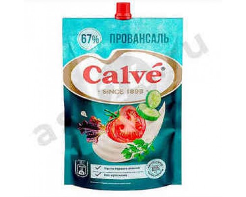 Бакалея Майонез CALVE провансаль 67% 400г м/у