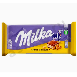 Сладости Шоколад МИЛКА creme biscuit 100г