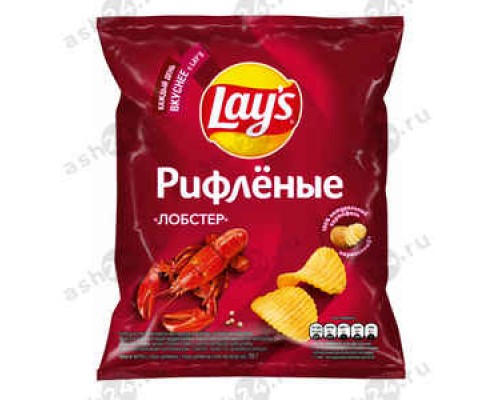 Чипсы LAYS рифленые лобстер 70г