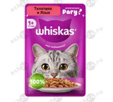 Корм для кошек ВИСКАС телятина и язык рагу 75г