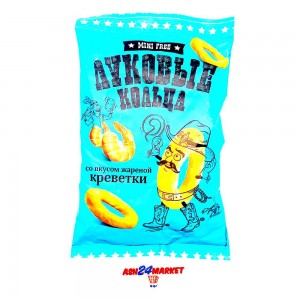 Снеки Кольца MINIFREE луковые креветки 45г