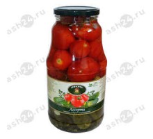 Консервы Ассорти томаты и огурцы ЮНОНА 1800г с/б