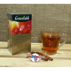 Чай GREENFIELD черный со вкусом малины 25пак