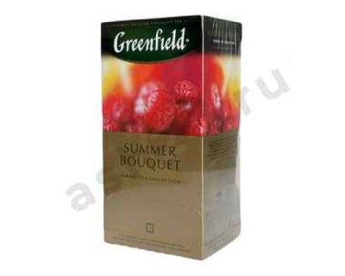 Бакалея Чай GREENFIELD черный малина 25пак