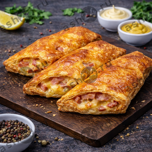 Выпечка Слойка ветчина+сыр