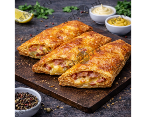 Выпечка Слойка ветчина+сыр