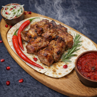 Мангал Шашлык из свинины (шея, филе) (100г)