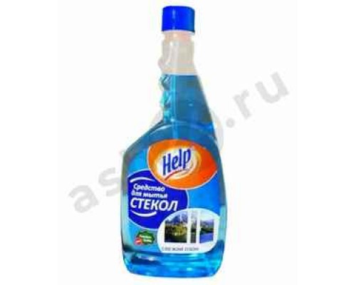 Средство для стекол HELP cвежий озон запаска 750мл