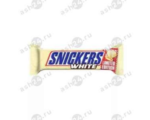 Сладости Батончик SNICKERS белый 81г