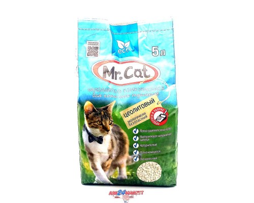 Наполнитель для кошачьих туалетов комкующийся Mr. Cat 5л
