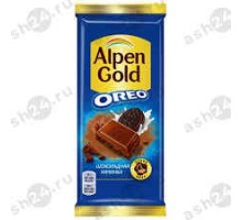 Шоколад АЛЬПЕН ГОЛД орео молочный 90г