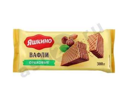 Сладости Вафли ЯШКИНО ореховые 300г