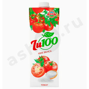 Напитки Сок JU100 томат 0,95л т/п