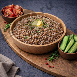 Гарнир Гречка отварная с маслом (250г)