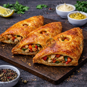 Выпечка Слойка курица+овощи