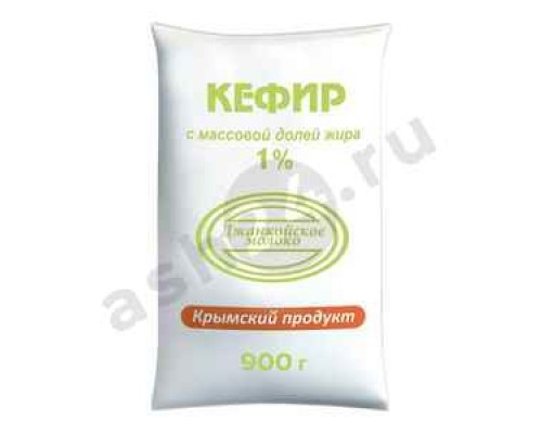 Молочные продукты Кефир ДЖАНКОЙ 1% 900г пленка (0077)