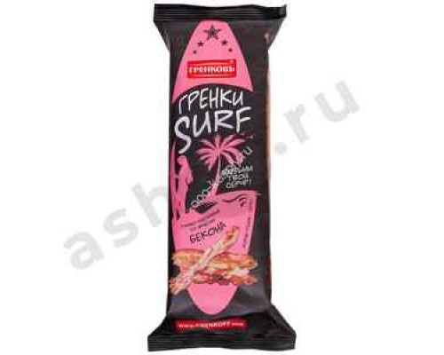 Гренки ГРЕНКОВЪ surf бекон 100г