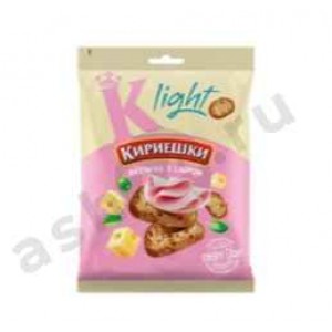 Снеки Сухарики КИРИЕШКИ light ветчина с сыром 33г