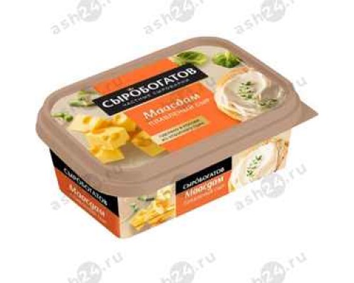 Молочные продукты Сыр плавленый СЫРОБОГАТОВ маасдам 200г ванночка