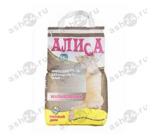 Наполнитель для кошачьих туалетов древесный АЛИСА 4,6л