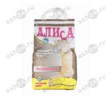 Наполнитель для кошачьих туалетов древесный АЛИСА 4,6л