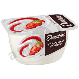 Молочные продукты Творожок ДАНИССИМО клубника 130г (6854)