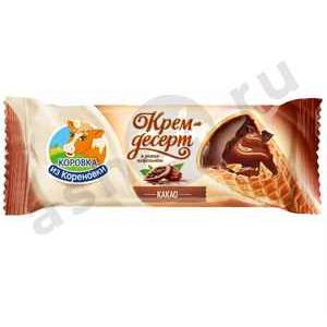 Молочные продукты Крем-десерт КОРОВКА ИЗ КОРЕНОВКИ какао 40г (4196)