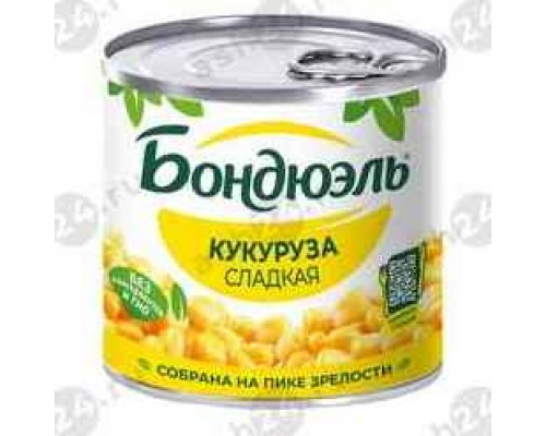 Бакалея Консервы Кукуруза BONDUELLE 170г ж/б