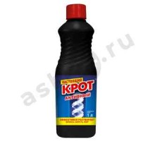 Средство для устранения засоров КРОТ активный 1л