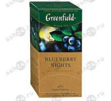 Чай ГРИНФИЛД черный байховый с ароматом черники и сливок 25пак