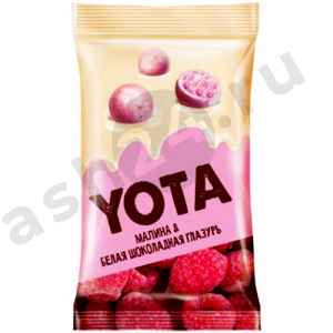 Сладости Драже YOTA малина и белая шоколадная глазурь 40г