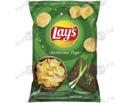 Чипсы LAYS зеленый лук 150г
