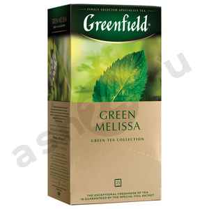 Бакалея Чай GREENFIELD зеленый мелиса мята 25пак
