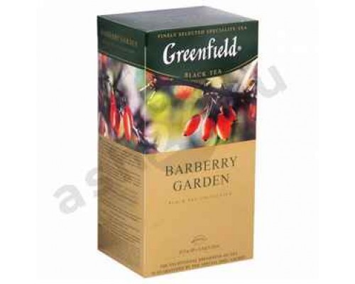 Чай GREENFIELD черный байховый с ароматом барбариса 25пак