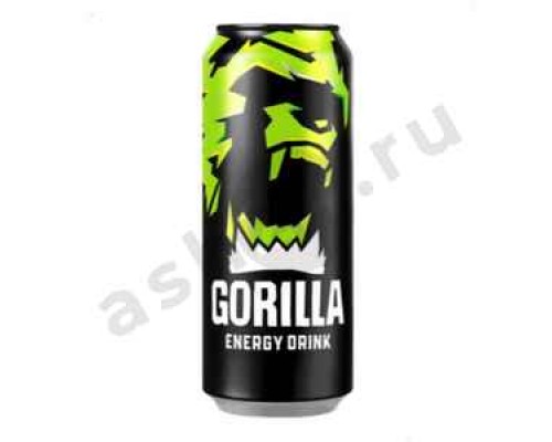 Напитки Энергетик GORILLA 0,45л ж/б (зеленый) (2629)