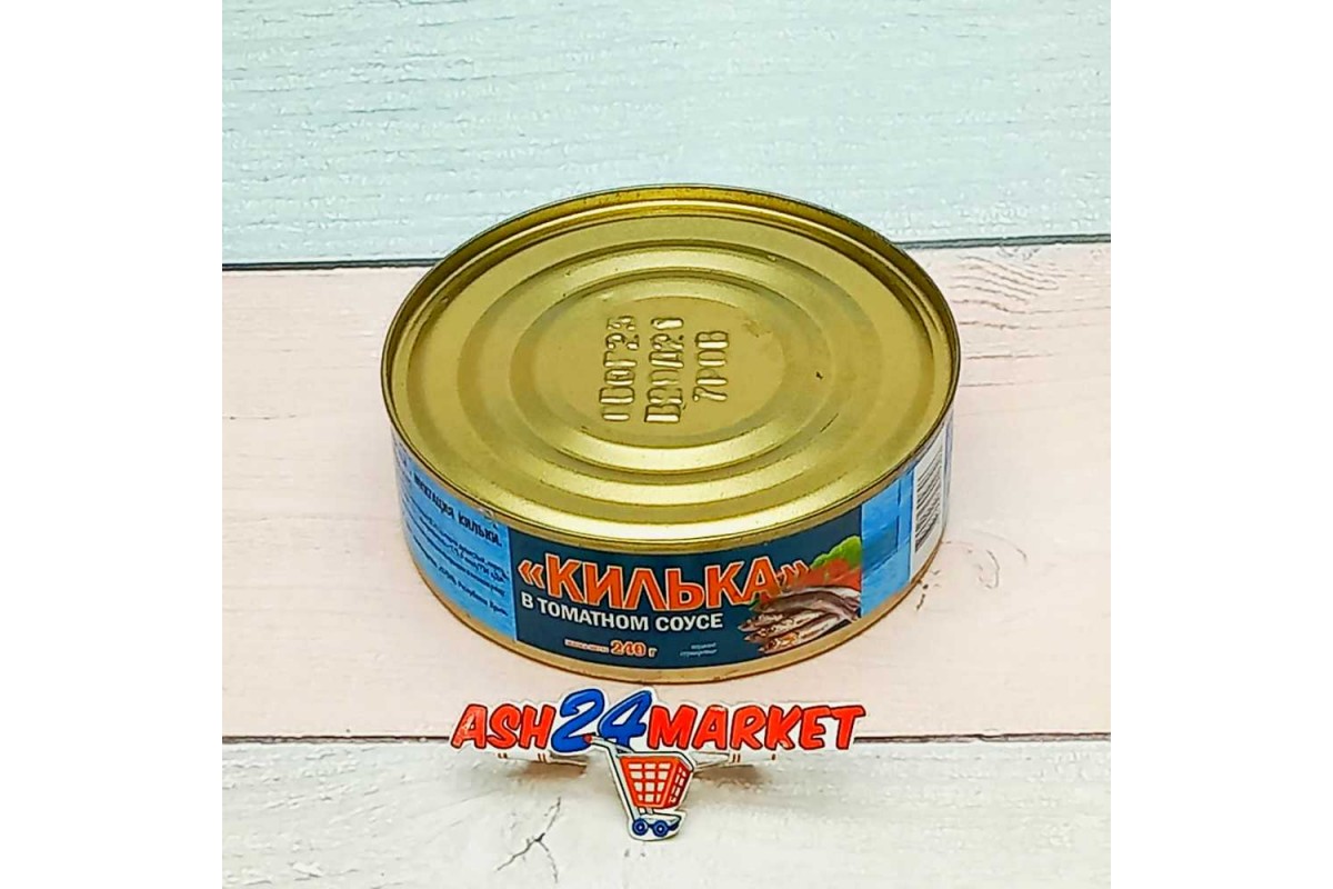 Консервы Килька КРЫМФЛОТ в т/с 240г ж/б 40.00 р ASH24 MARKET