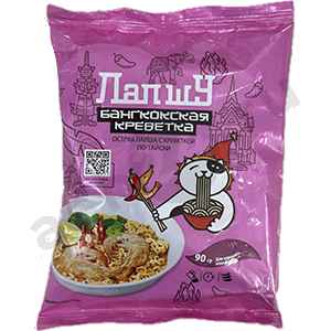 Бакалея Лапша ЛАПШУ острая креветка по-тайски 90г