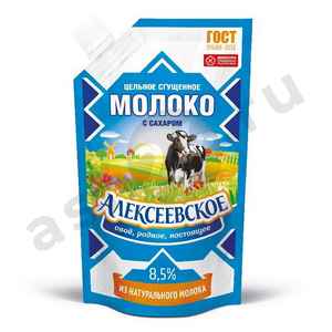 Молочные продукты Сгущенка АЛЕКСЕЕВСКОЕ 8,5% 270 м/у