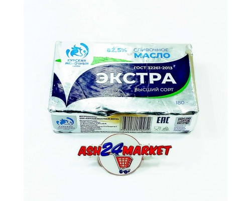 Масло сливочное ЭКСТРА 82,5% 180г