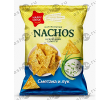 Чипсы кукурузные NACHOS сметана и лук 75г