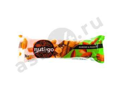 Батончик NUT and GO миндально-арахисовый 36г
