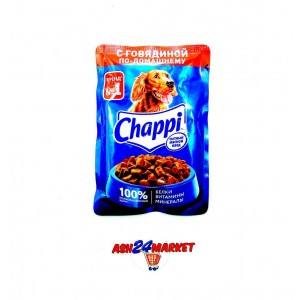 Корм для собак CHAPPI говядина по-домашнему 85г (0596)