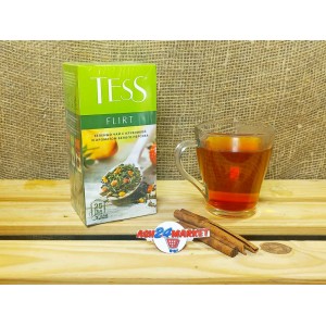 Чай ТЕСС зеленый с клубникой и ароматом белого персика 25пак