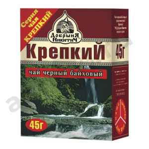 Бакалея Чай КРЕПКИЙ добрыня никитич черный листовой 45г