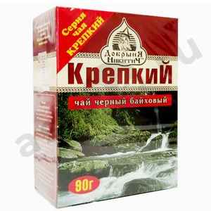 Бакалея Чай КРЕПКИЙ добрыня никитич черный листовой 90г