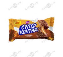 Печенье-сэндвич СУПЕР КОНТИК со сгущенным молоком 100г