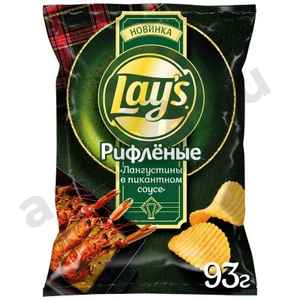 Чипсы LAYS лангустины в пикантном соусе 93г