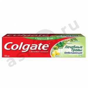 Зубная паста COLGATE лечебные травы отбеливающая 100мл