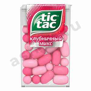 Драже ТИК ТАК клубничный микс 16г